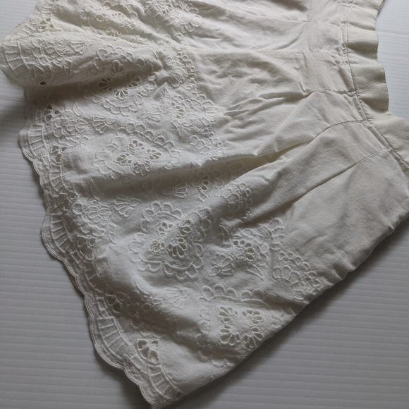 J.Crew Pleated Eyelet Skort in White (Ivory) Size 00 - Picture 4 of 13